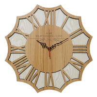 Horloge Bois Rosace en Bois | Horloge Mania