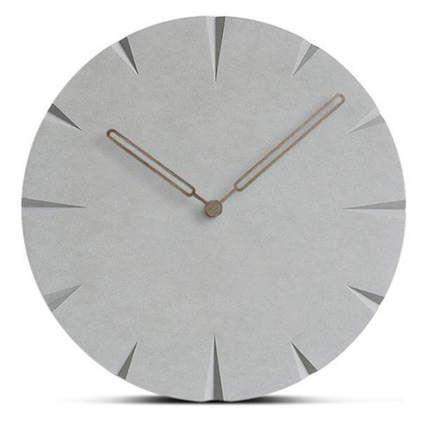 Horloge Murale Bois Scandinave Grise | Horloge Mania