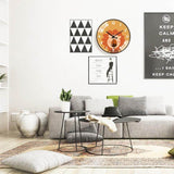 horloge enfant lion decorative dans le salon 