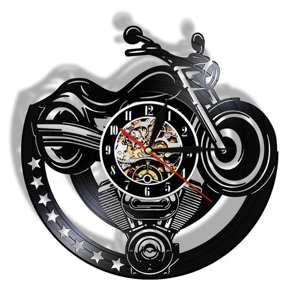 Horloge Murale Moto Vintage
