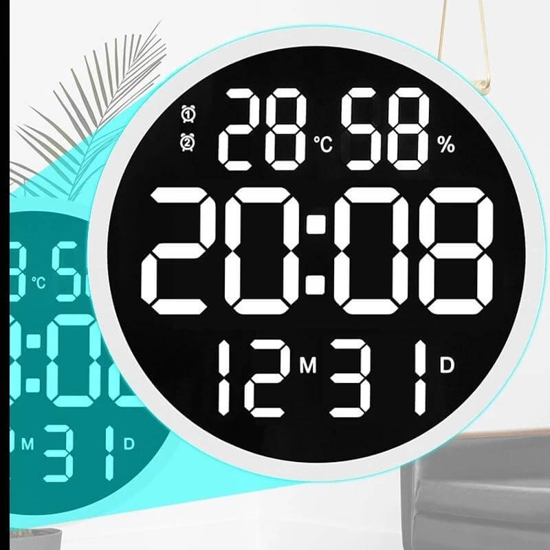 Horloge affichage numérique - Mon Horloge Murale Design